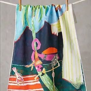 Anthropologie Kitchen - Anthropologie Lolette Flamingo dish towel new ππ Anthropologie Kitchen - Anthropologie Lolette Flamingo dish towel new ππ